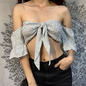 🍦 COTTON CANDY LA FRONT TIE BANDEAU/BRALETTE 🍦